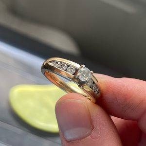 4mm Diamond Solitaire in 10 k gold